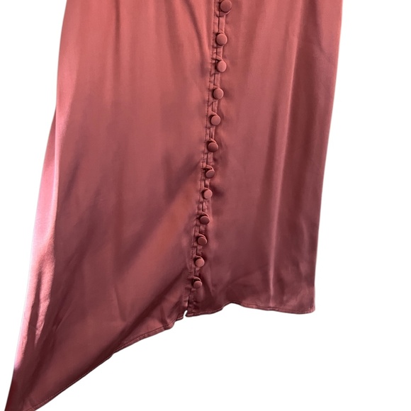 Abercrombie & Fitch NEW Satin Slip Mini Dress In Dusty Rose Size M - Picture 8 of 15